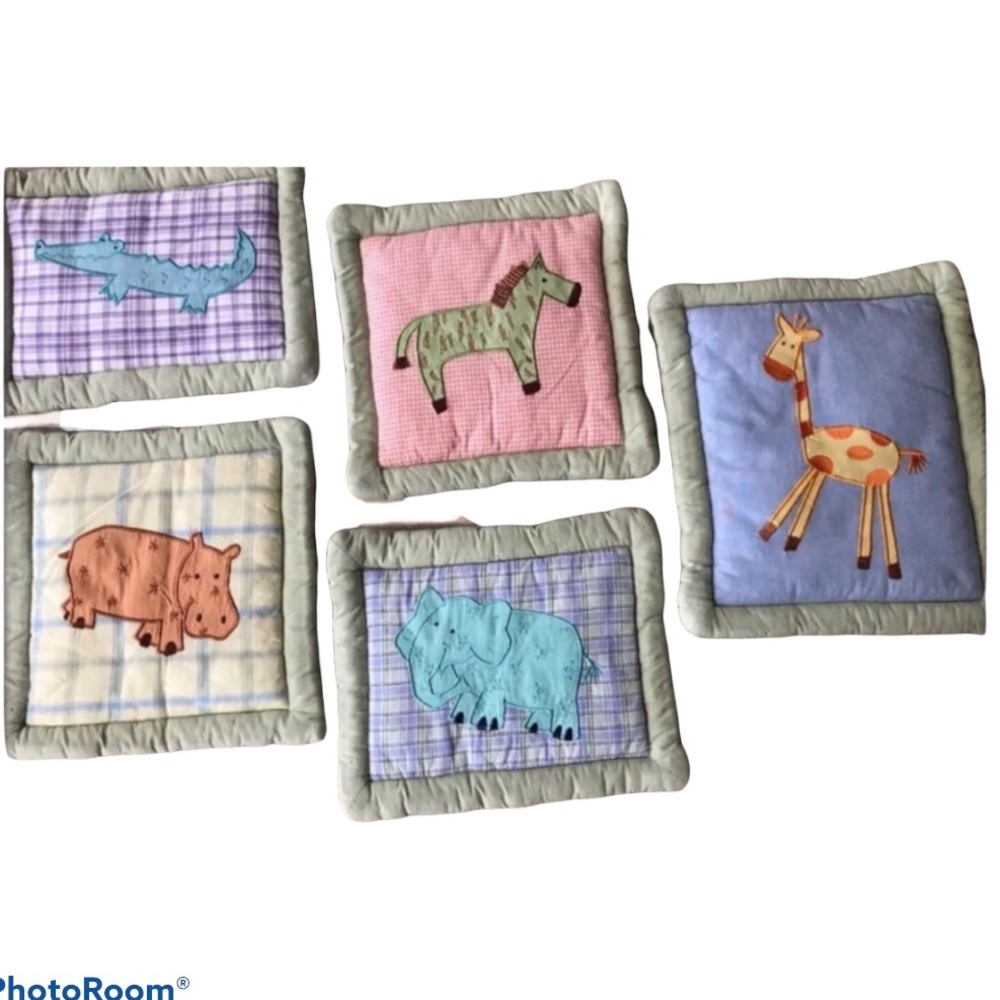 KIDSline Safari Jungle Soft Wall Hangings Nursery